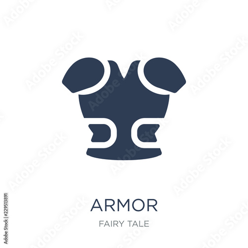 Armor icon. Trendy flat vector Armor icon on white background from Fairy Tale collection
