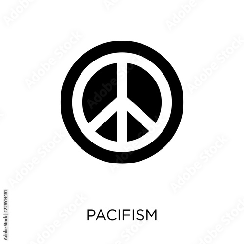 Pacifism icon. Pacifism symbol design from Political collection.