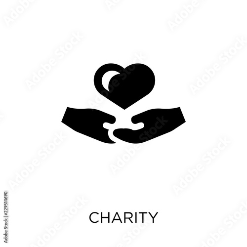 Charity icon. Charity symbol design from Political collection.