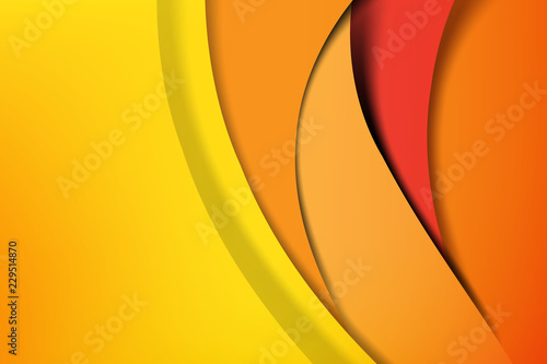 Orange and Yellow Abstract background dark and black layer overlaps 002