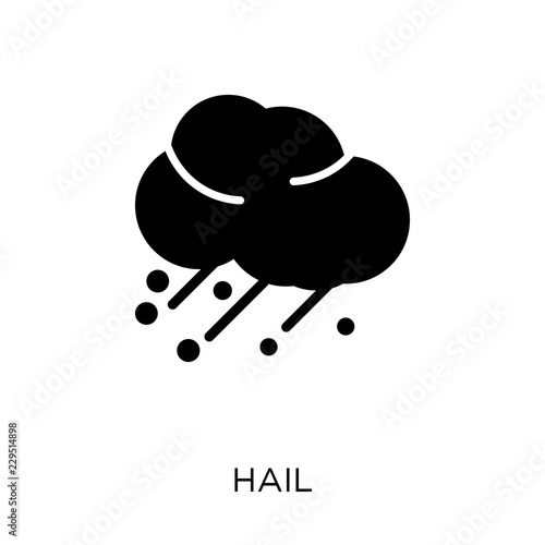 Hail icon. Hail symbol design from Winter collection.