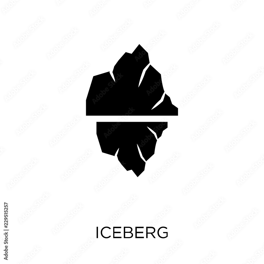 Iceberg icon. Iceberg symbol design from Winter collection.