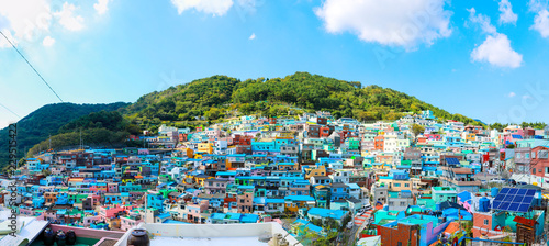 gamcheon Culture Village View point located at Busan, South Korea photo