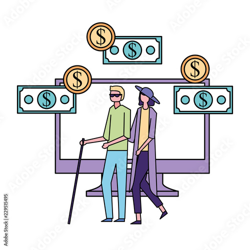 volunteers help work