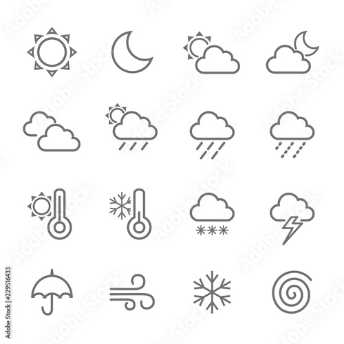 Weather  icon set