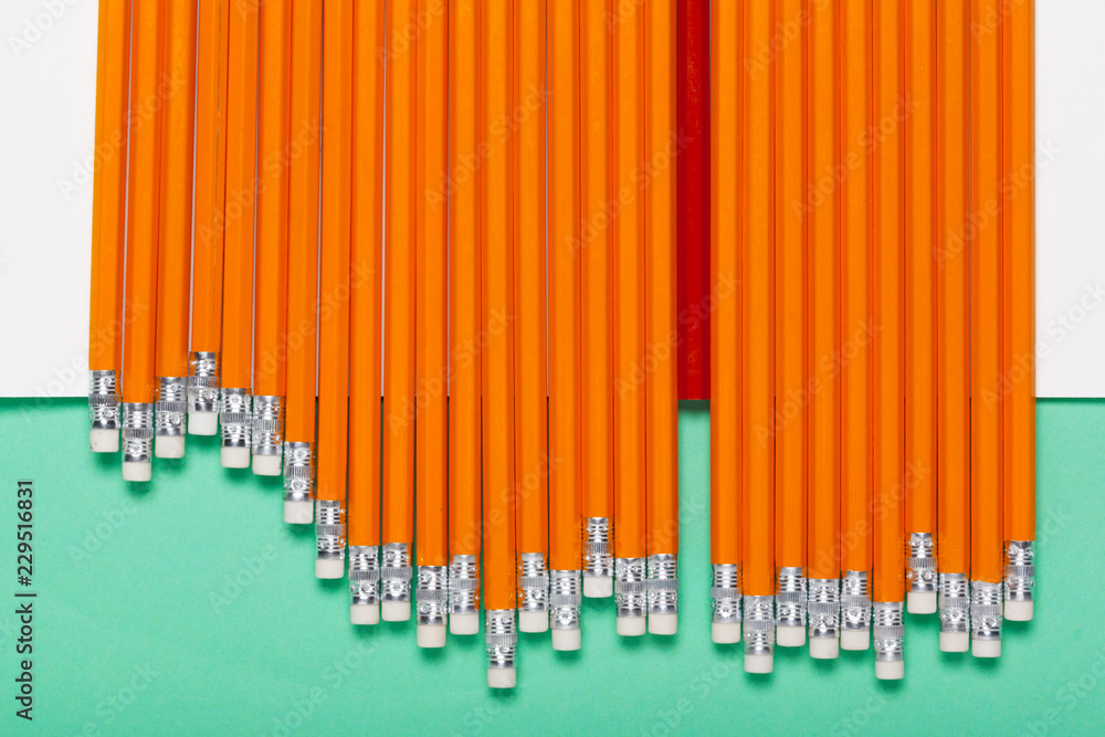 Plenty of newly sharpened pencils close up Plenty of newly sharpened pencils close up