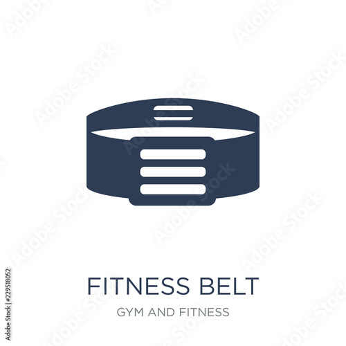 fitness Belt icon. Trendy flat vector fitness Belt icon on white background from Gym and fitness collection