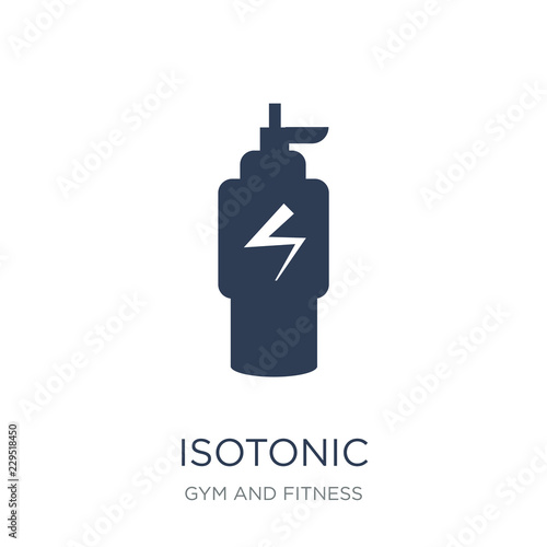 Isotonic icon. Trendy flat vector Isotonic icon on white background from Gym and fitness collection