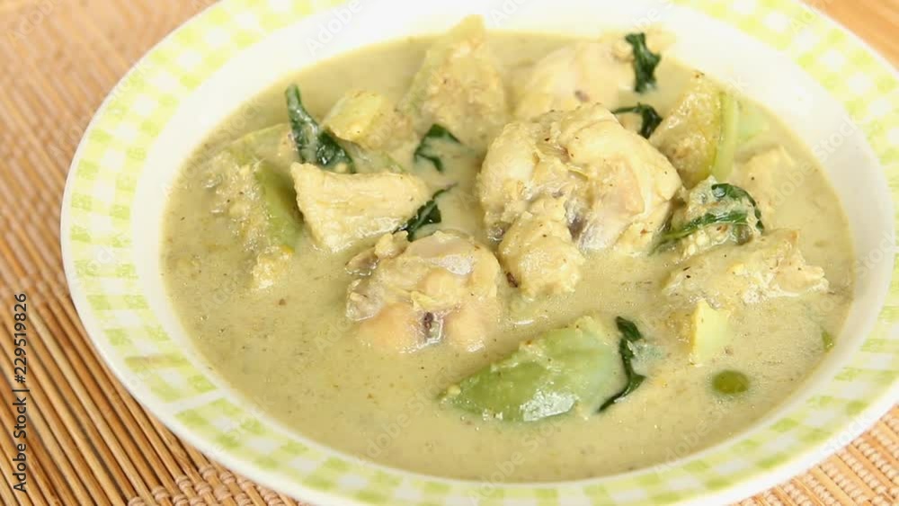 Thai green curry , Thai famous food Thai green curry , Thai famous food