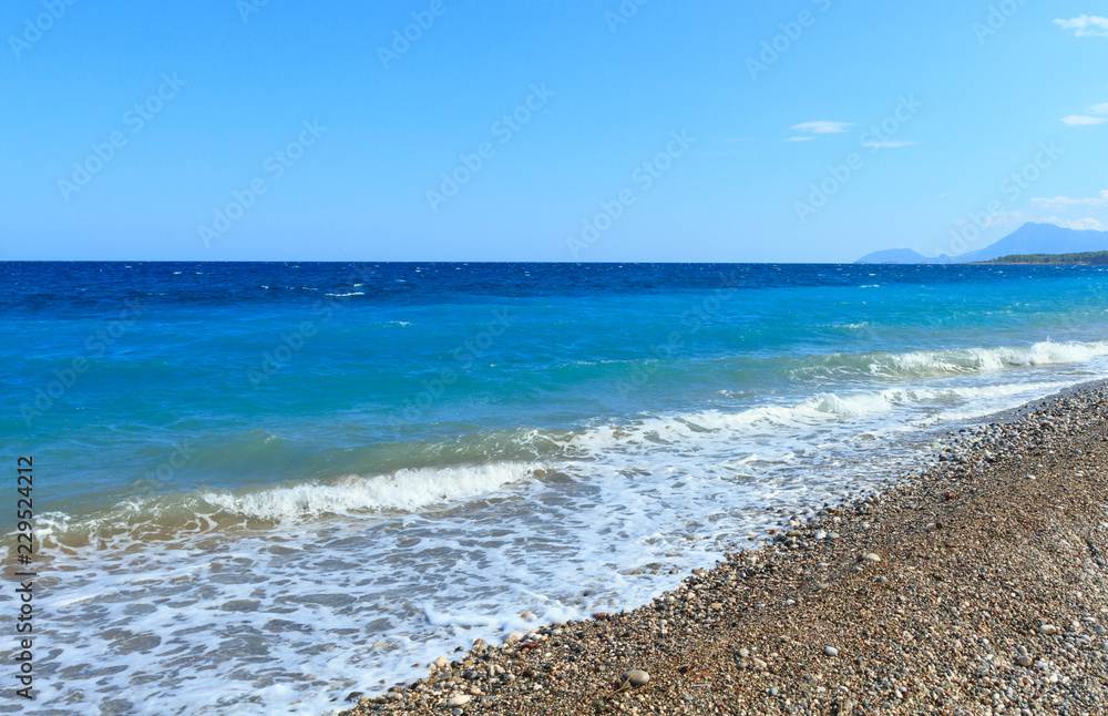Azure Mediterranean sea in Antalya Azure Mediterranean sea in Antalya