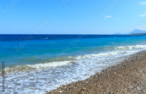 Azure Mediterranean sea in Antalya