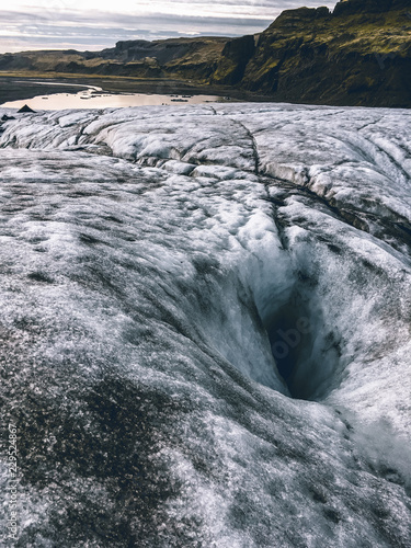 Iceland Hole Mountains