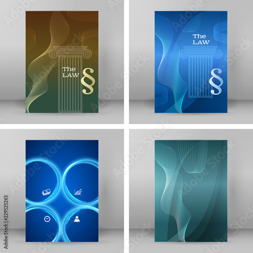 law legal style design element background cover brochure03