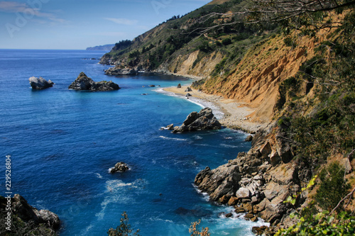 Scenic Highway coast line from Julia Pfeiffer viewpoint