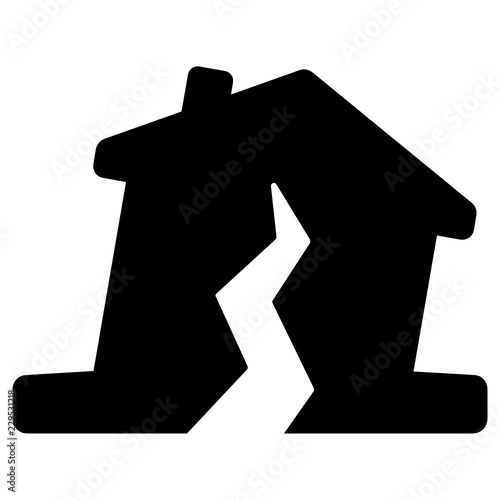 earthquake vector icon