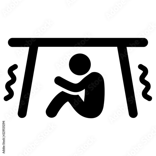 earthquake vector icon