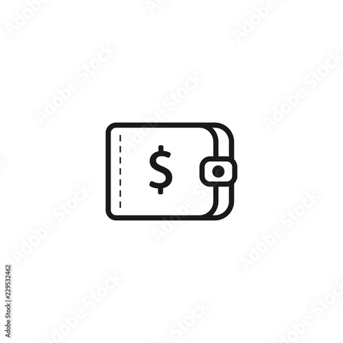 wallet line icon