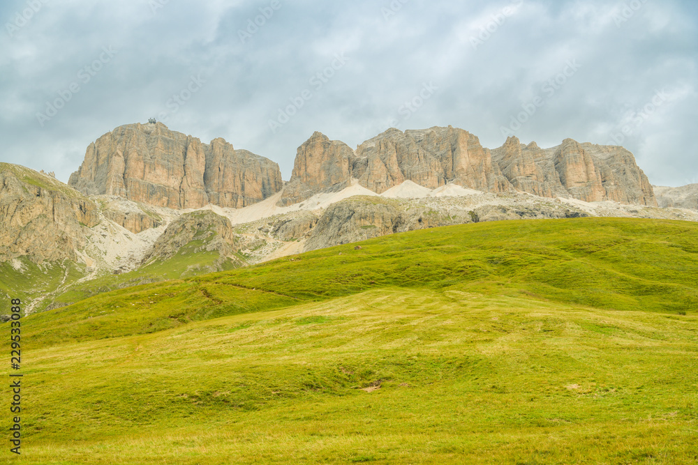 Sella group massif, part of Italian Dolomites
