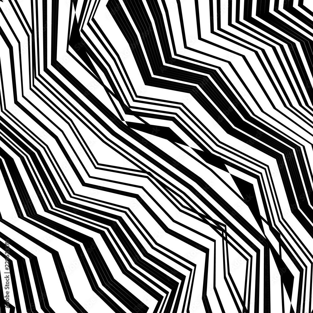Black Zigzag Pattern