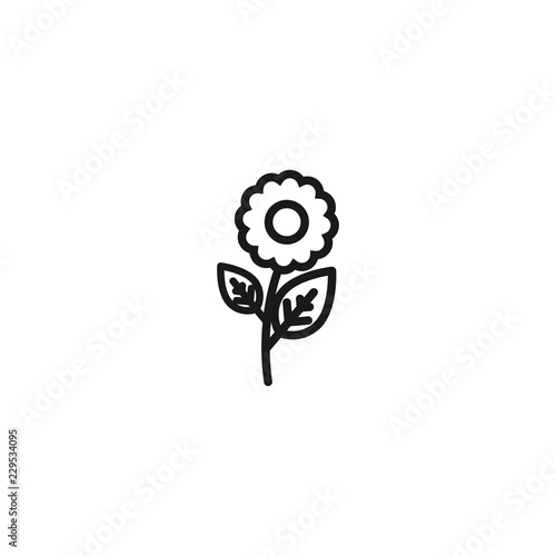 Free Download line plant icon. symbol of ecology - GFXLoad