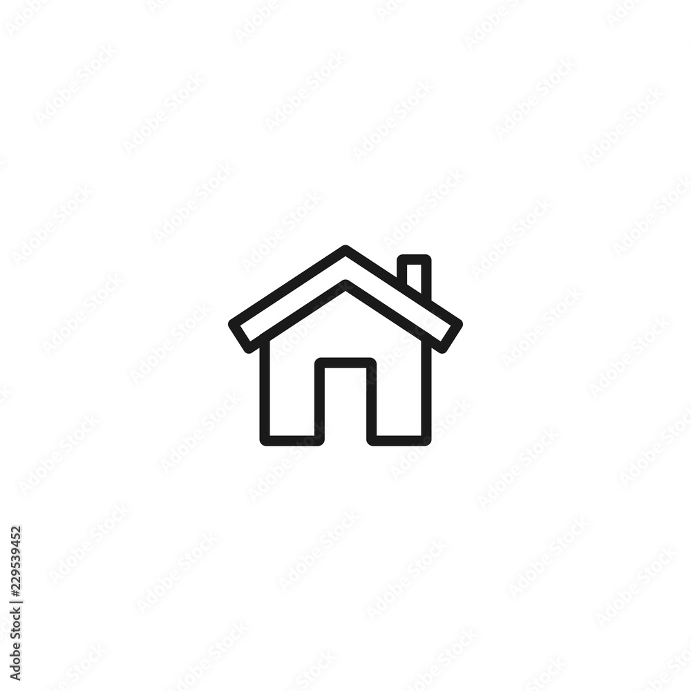 line home icon. line home icon.