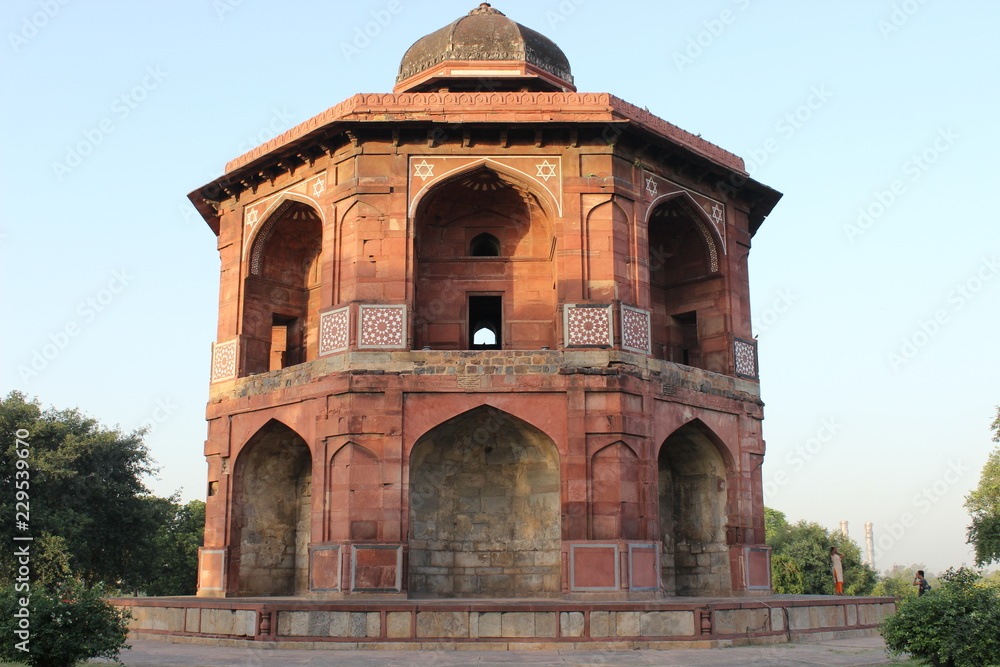 the old fort mosque new delhi india 