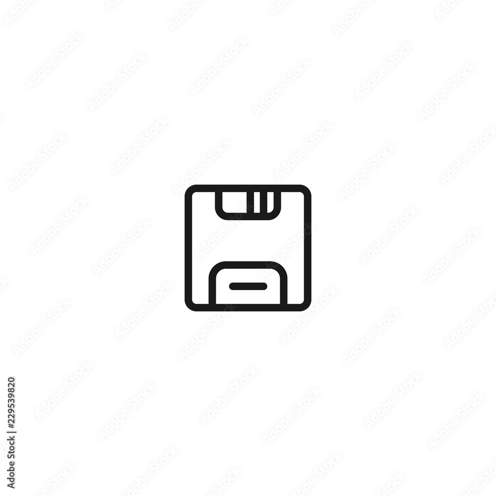 thin line floppy icon thin line floppy icon