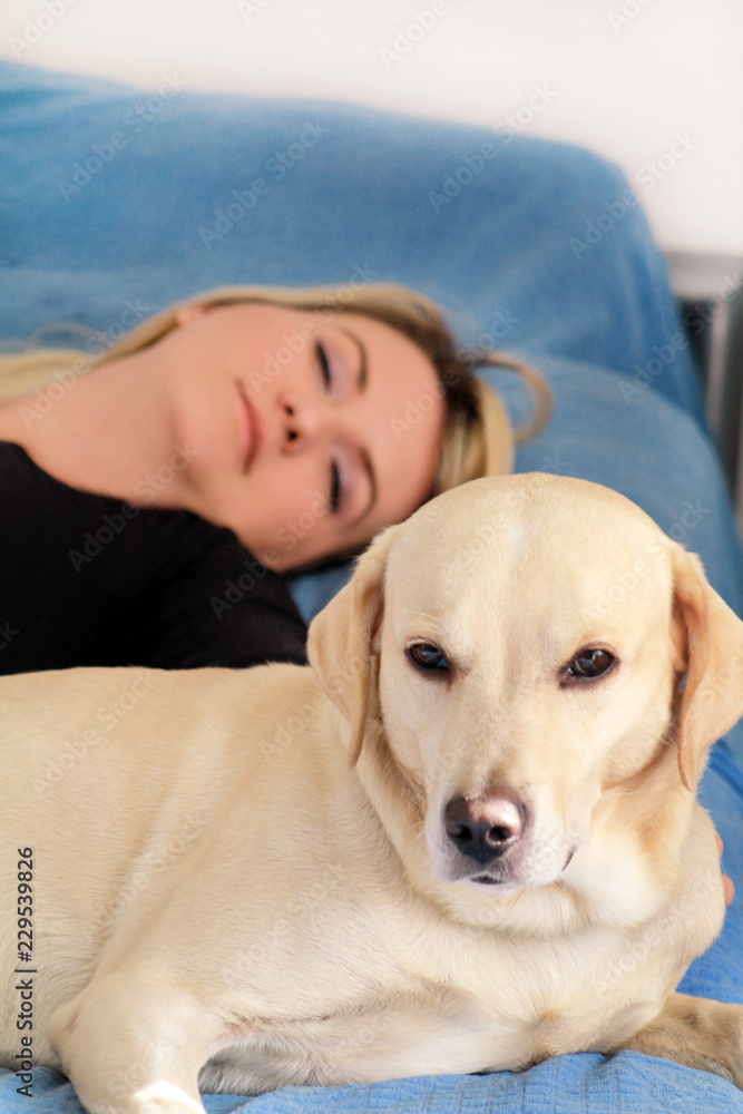 Women sleeping with dogs cheap