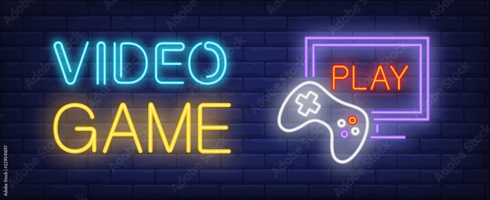 Convite Digital C/tag Video Game Neon