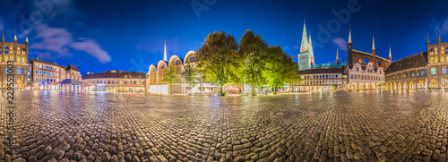 Market square in Luebeck, Germany.