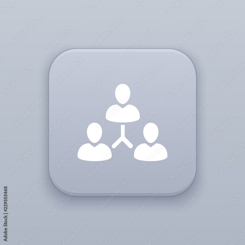 Management Team Hierarchy button, best vector Management Team Hierarchy button, best vector