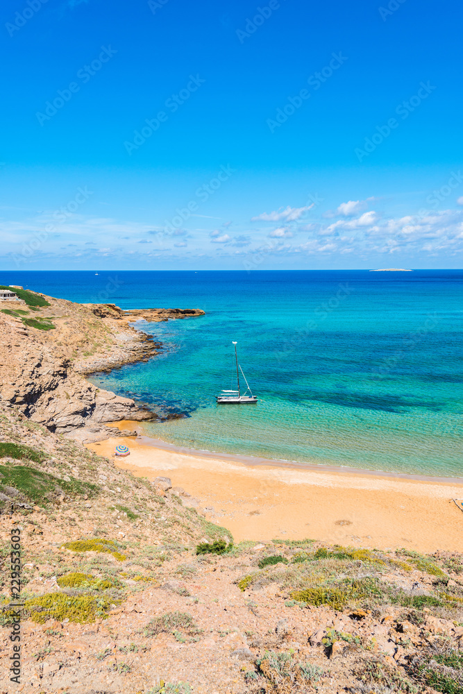 Cavalleria beach in Minorca, Spain. Cavalleria beach in Minorca, Spain.