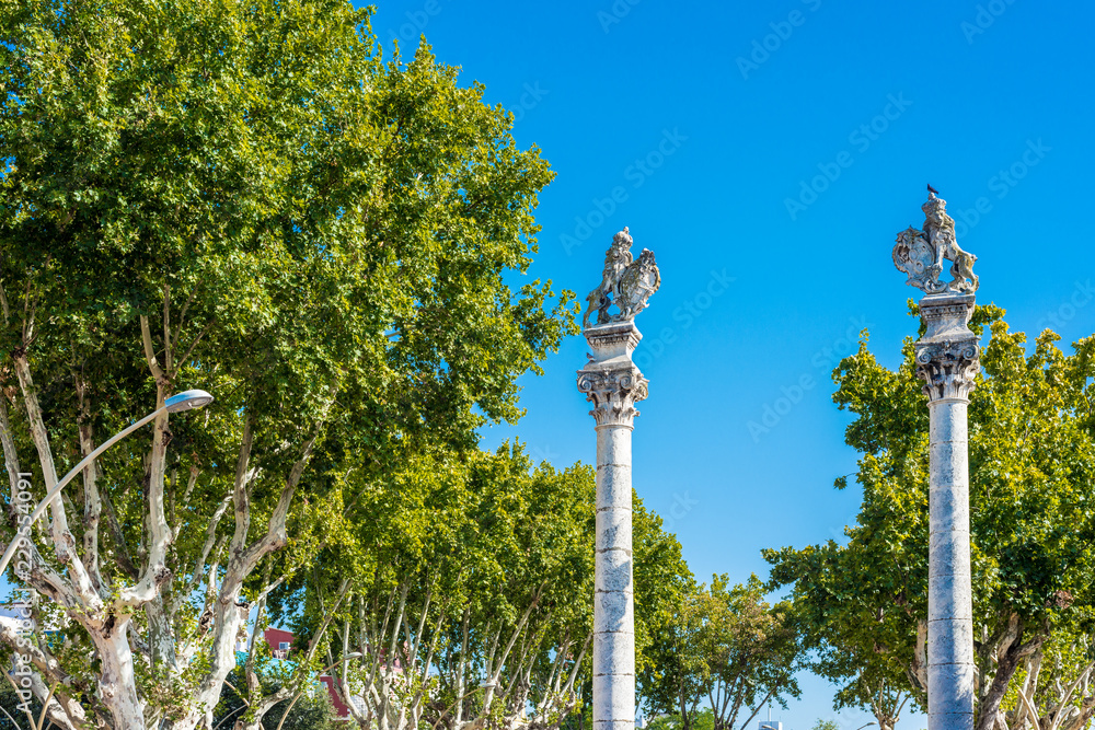 The Alameda de Hercules in Seville, Andalusia, Spain The Alameda de Hercules in Seville, Andalusia, Spain