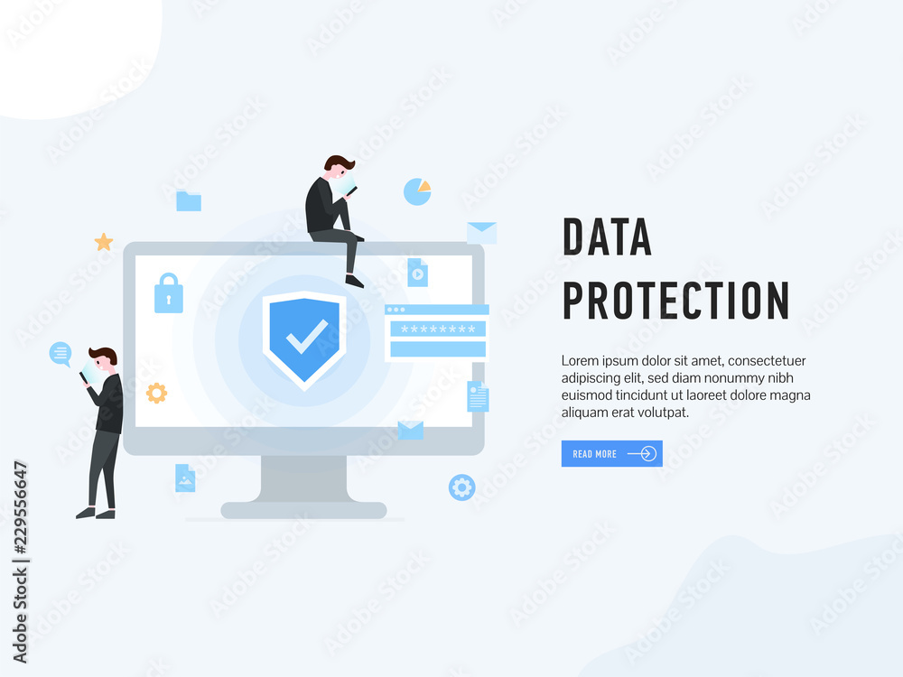 Data protection web page poster Data protection web page poster