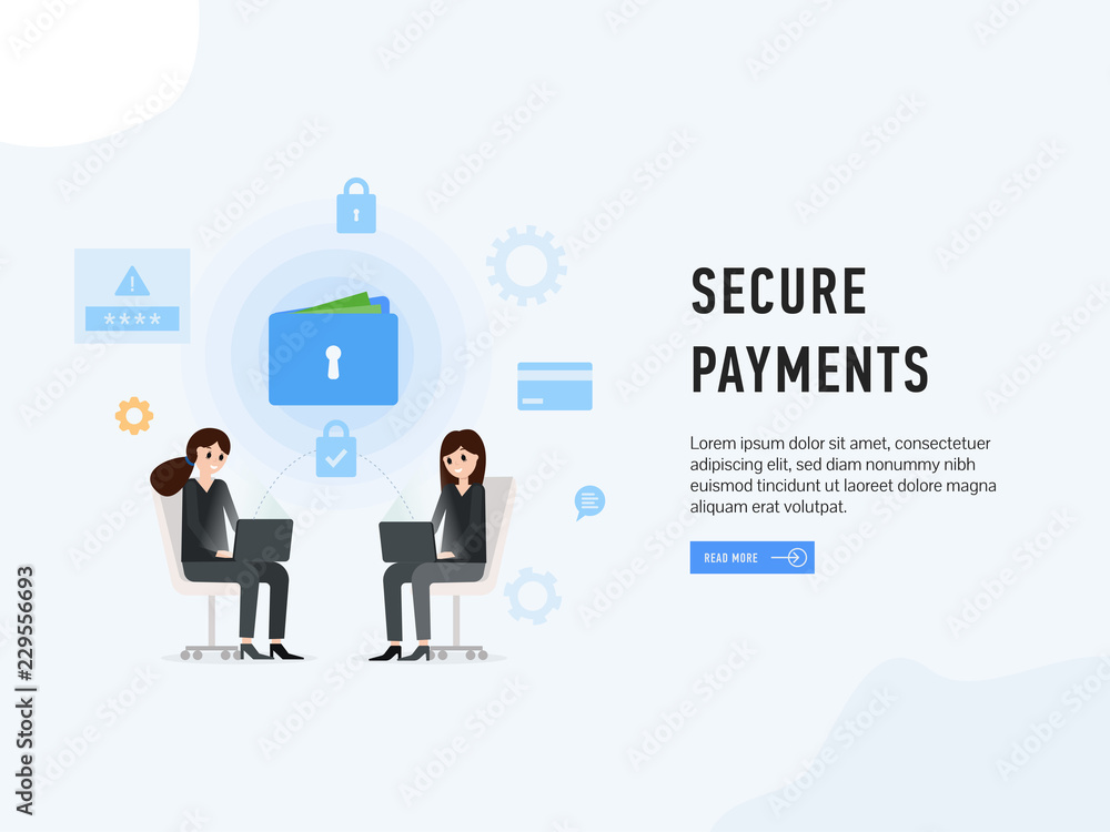 Secure payments web site page poster Secure payments web site page poster