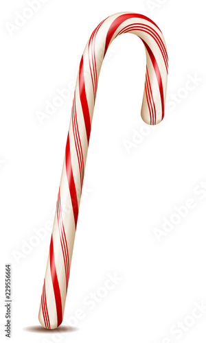 realistic candy cane vector
