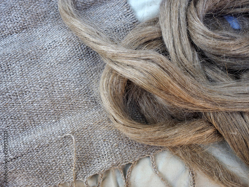 Fibra de lino y tejido