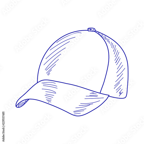 sketch baseball cap