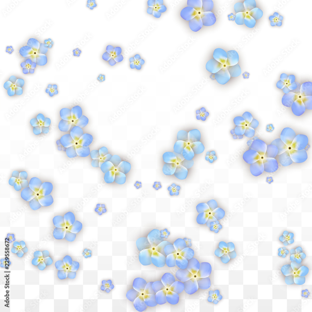 Blue Vector Realistic Blue Petals Falling on Transparent Background. Spring Romantic Flowers Illustration. Flying Petals. Sakura Spa Design. Blossom Confetti. Design Elements for Wedding Decoration. Blue Vector Realistic Blue Petals Falling on Transparent Background. Spring Romantic Flowers Illustration. Flying Petals. Sakura Spa Design. Blossom Confetti. Design Elements for Wedding Decoration.