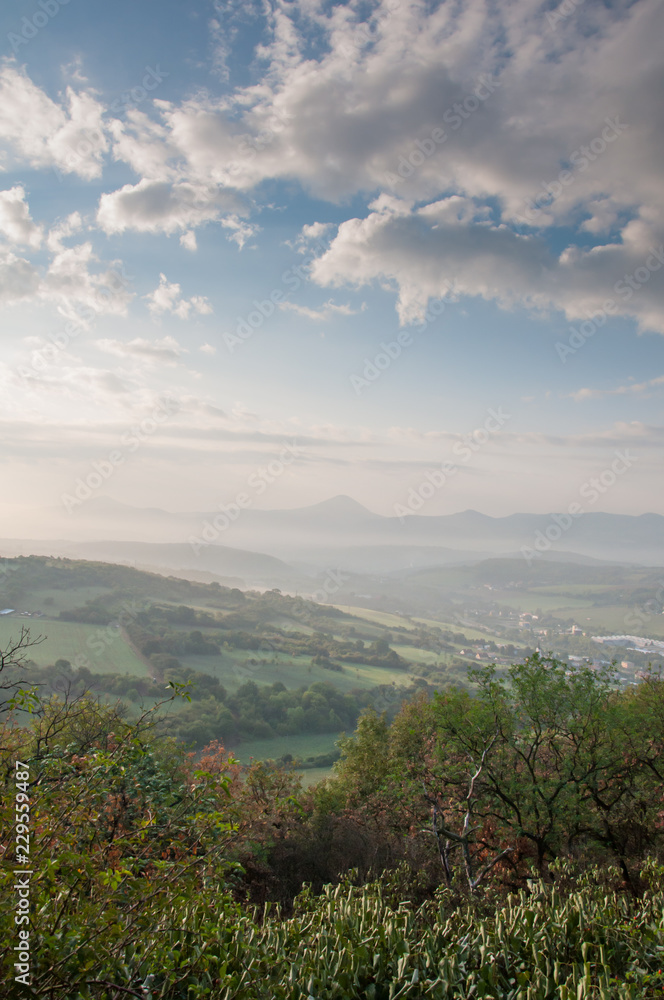 Fototapeta premium Central Bohemian Uplands - view from Dubravska hora