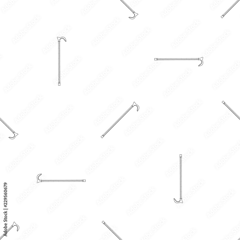 Walking stick pattern seamless vector repeat geometric for any web design Walking stick pattern seamless vector repeat geometric for any web design