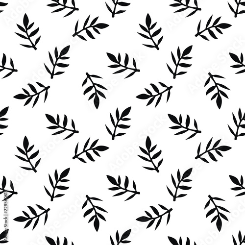 Fototapeta Naklejka Na Ścianę i Meble -  Seamless floral pattern. Natural background. Abstract seamless background. Vector illustration.