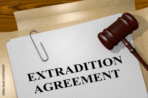 EXTRADITION AGREEMENT concept photo
