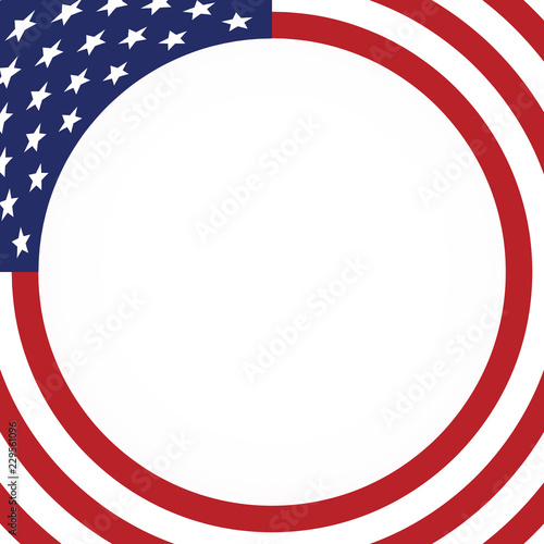 American flag vector background. The Flag Of The United States Of America
