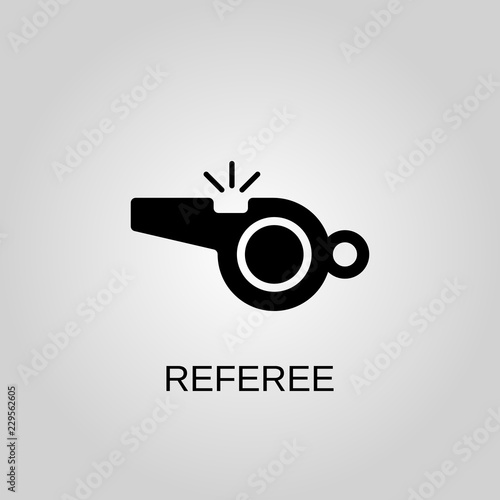 Referee icon. Referee symbol. Flat design. Stock - Vector illustration.
