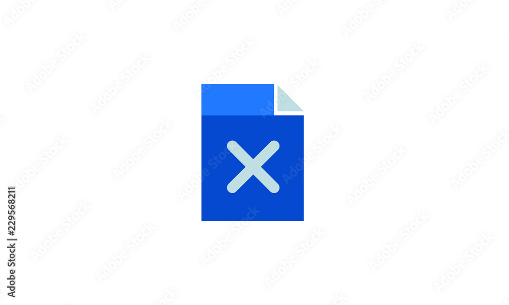 file vector icon. rejected / delete file icon concept file vector icon. rejected / delete file icon concept