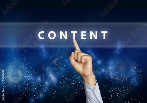 Content, Motivational Internet Social Media Words Quotes Concept