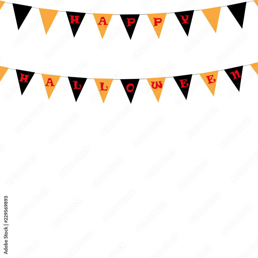 Carnival for a holiday with a flag garland. Carnival for a holiday with a flag garland.