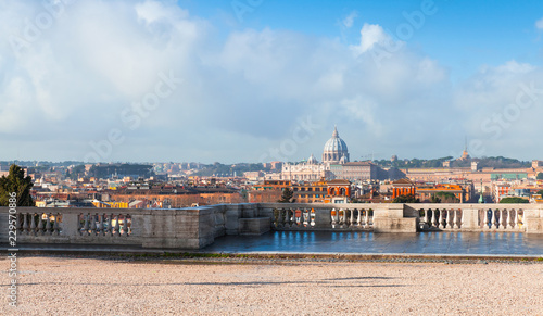 Panoramic cityscape of Rome, Italy