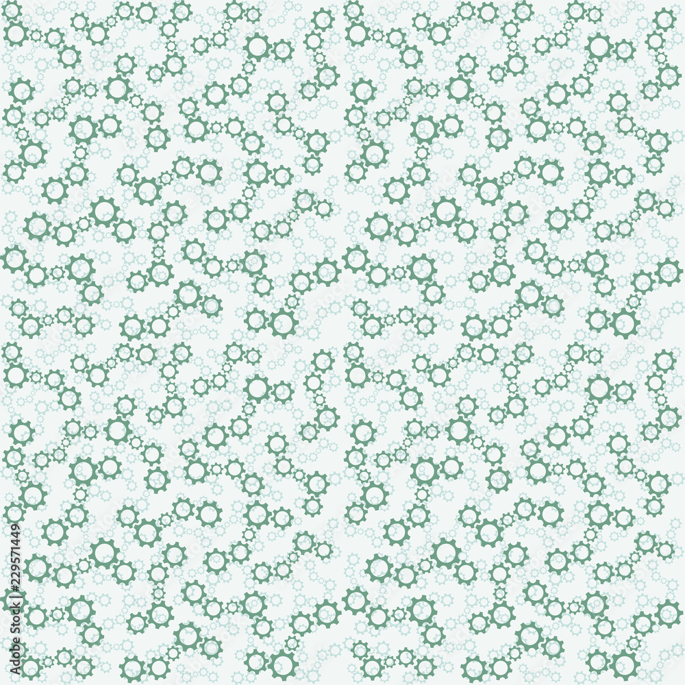 Seamless pattern with gears. Steam punk style. Vector illustration.